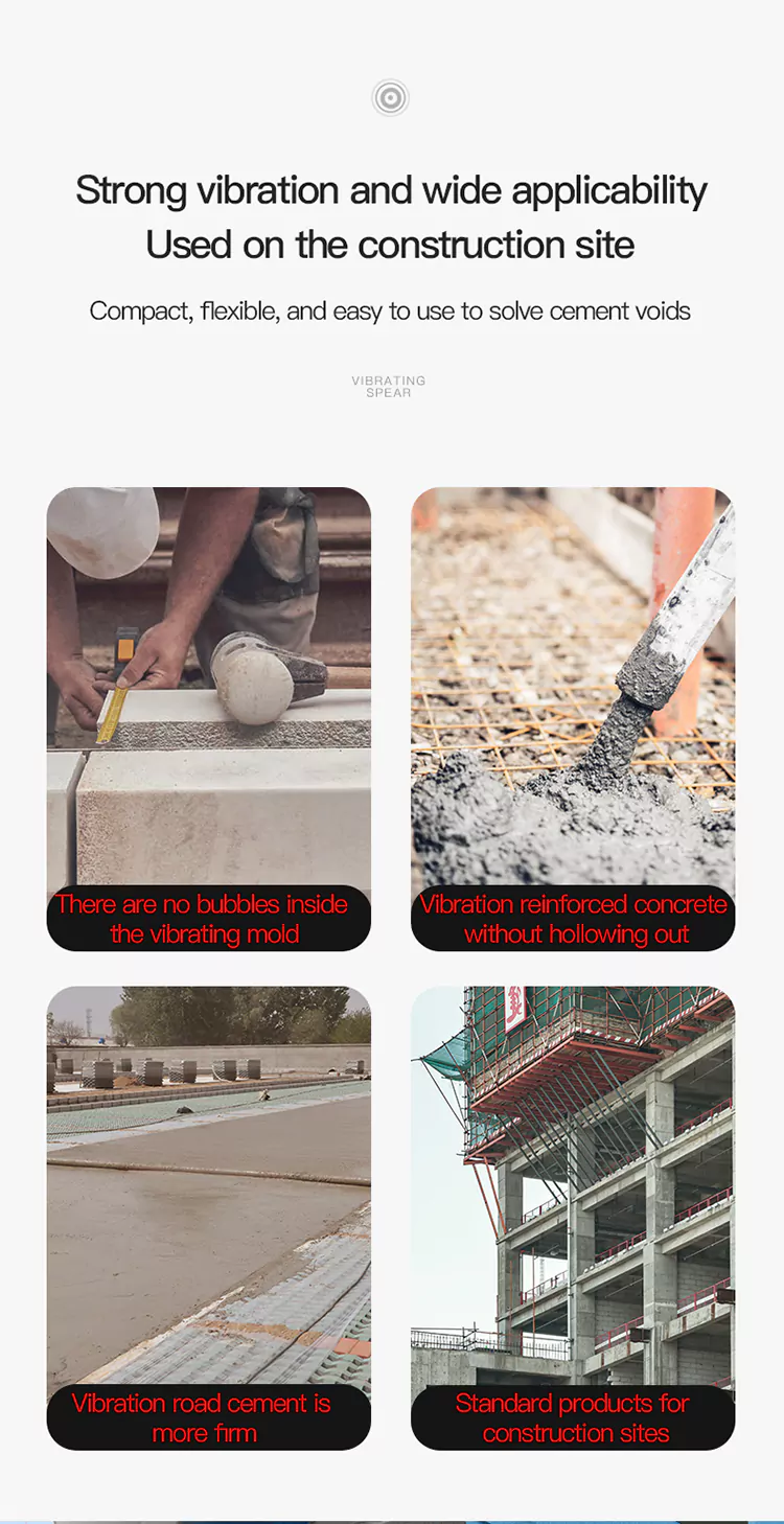 lithium battery high-power cement vibrator